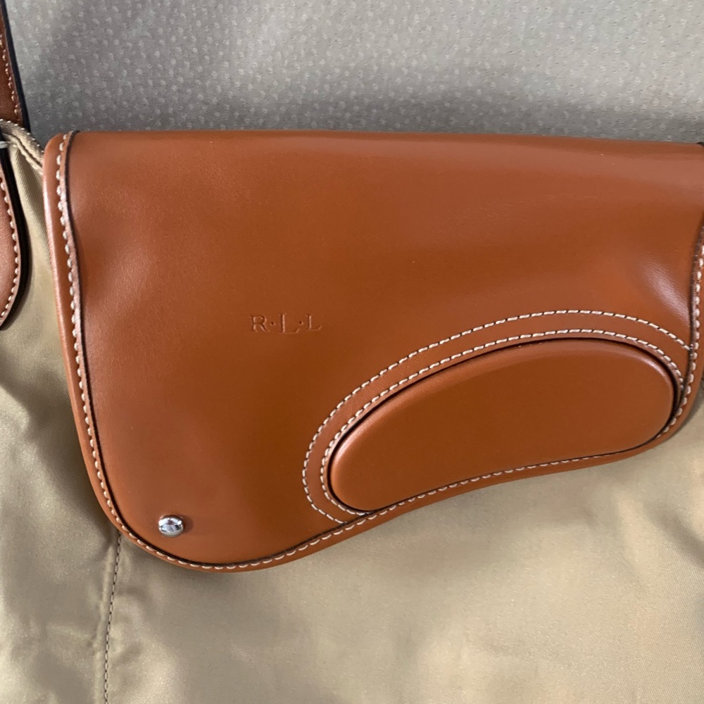 EUC Lauren Ralph Lauren Wooten Nylon and Leather Tote Bag - Picture 2 of 7